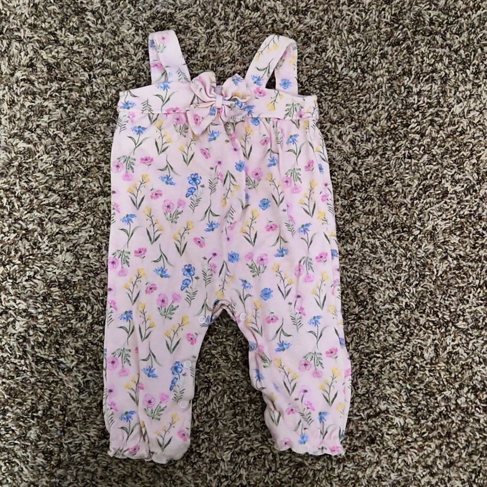 Pink Laura Ashlet tank romper 6-9 months